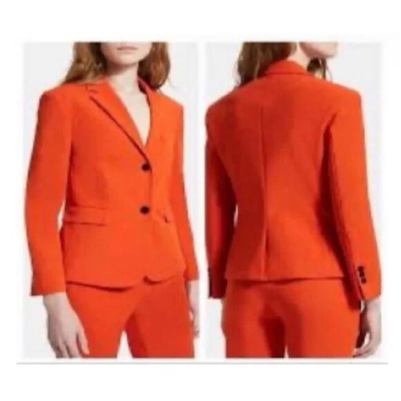 Theory fire opal shrunken Blazer 2 - Picture 1 of 10